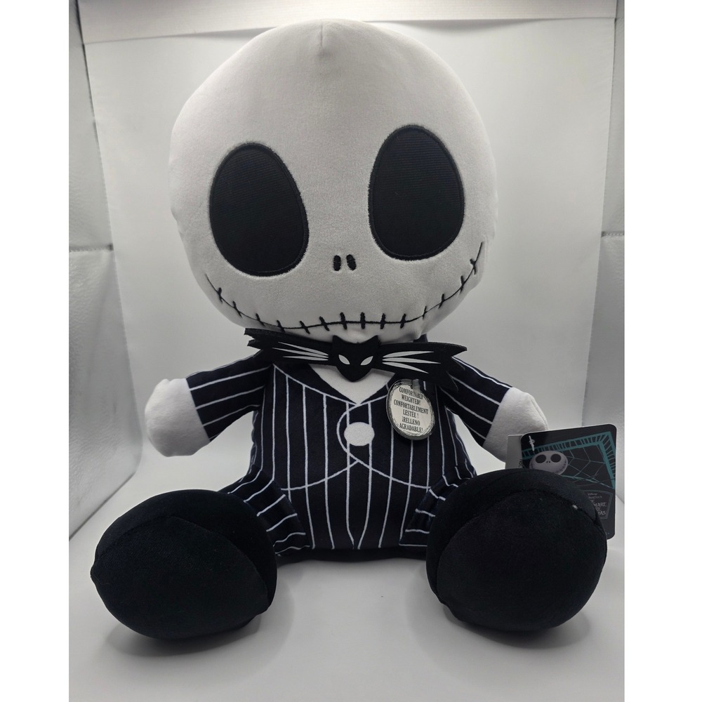 Disney Nightmare Before Christmas Jack Skellington Weighted Plush Just Play NEW